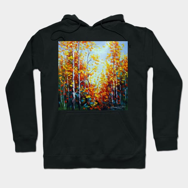 Autumn breath of birches Hoodie by OLHADARCHUKART